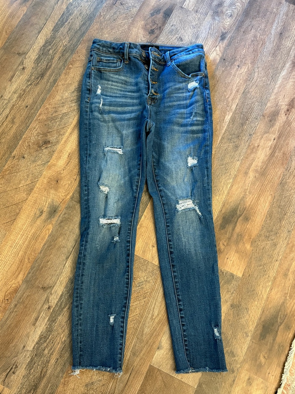 Risen Dark Blue Distressed Women’s Jeans